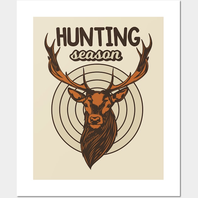 Hunting Season, Hunting is My Favorite Season, Deer Season, My favorite Season, Hunting, Sport Wall Art by FashionDesignz